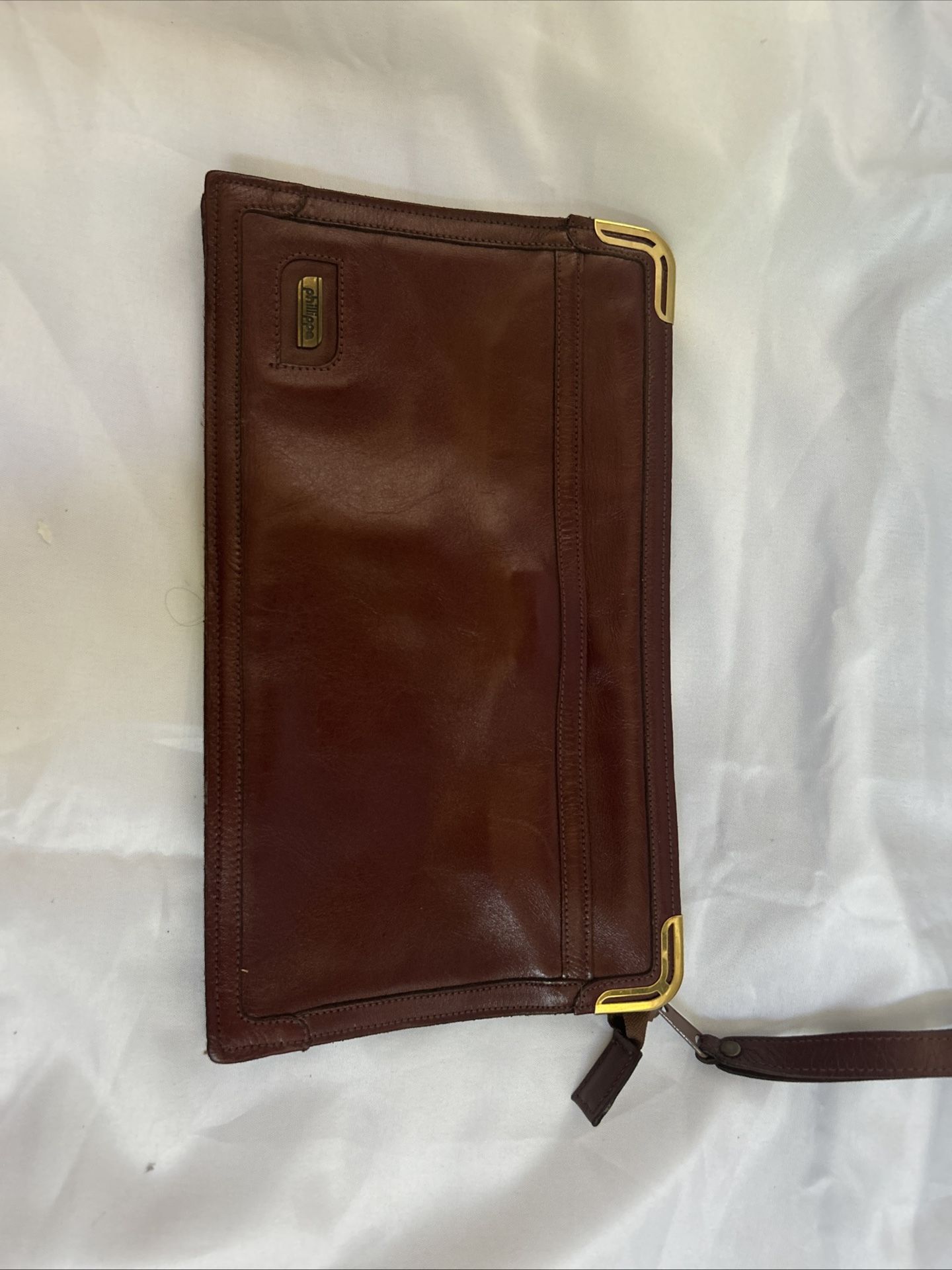 Phillippe Clutch Plum Purse Wristlet Strap