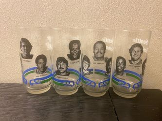 Vintage Seahawks McDonalds glasses