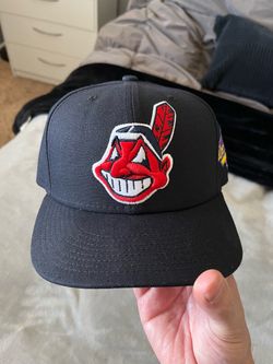 Vintage Cleveland Indians chief wahoo fitted hat