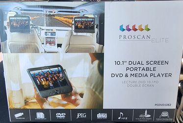 Proscan Elite 10.1" Dual Screen Portable DVD & Media Player