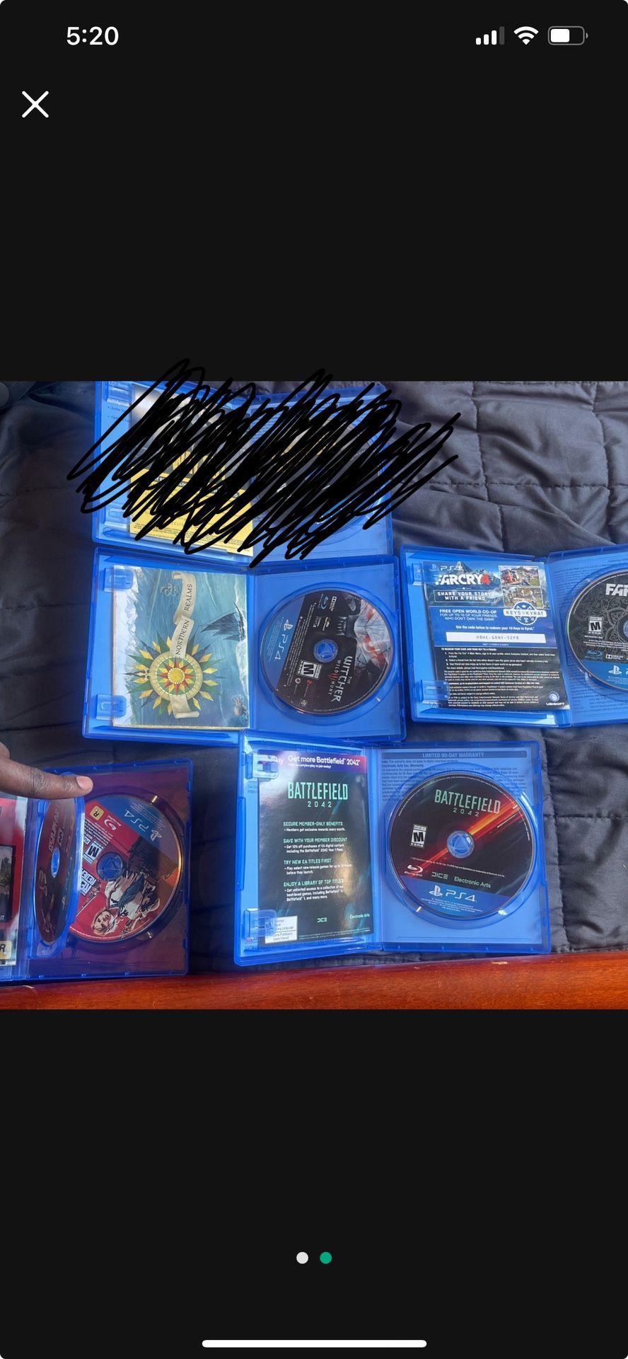 A collection of PS4 games( I’m Ok Selling Them Separately)