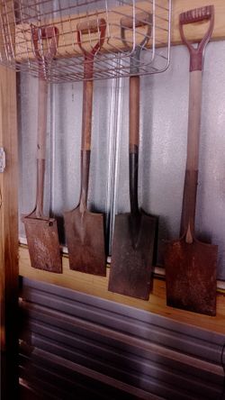 Three Flate Shovels