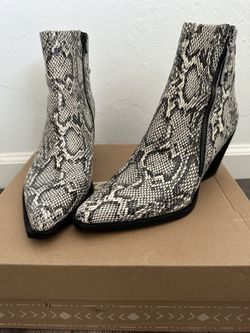 Zodiac Ramona Leather Snakeskin Ankle Boot