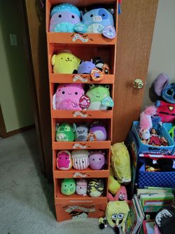 Squishmallow lot with display