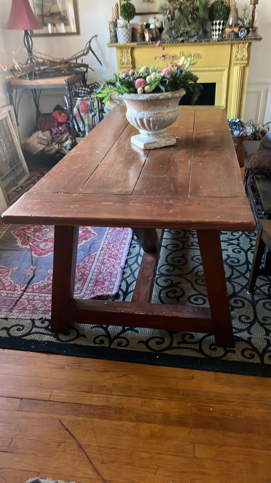 Hand built Farmhouse table 7 Ft