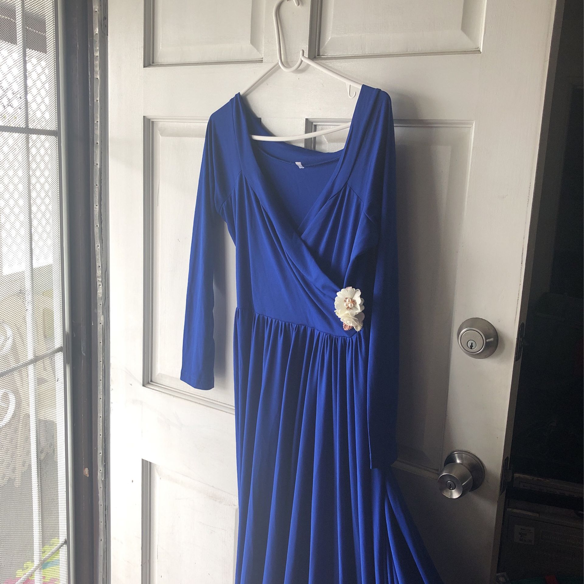 Beautiful Royal Blue  Baby Shower Dress $30