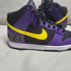 NIKE DUNK HIGH PRM EMB LAKERS COLORWAY 