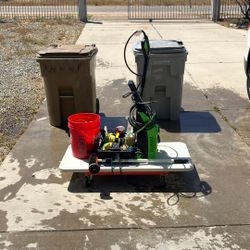 Trash can cleaning $20 per can