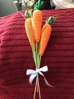 Crochet Carrots Mini Bouquet 