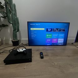 Tv And Xbox Combo With Super Nice Elite Remote 