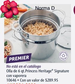 Olla Vaporera de 6 qts nueva en su caja 🌺 princess house 🌺