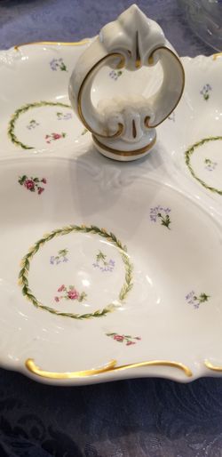 Gorgeous vintage divided serving plate