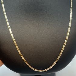 14k  Three Tone Gold Chain. New.