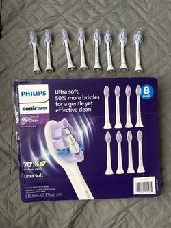 Philips Sonicare Gentle Clean Ultra Soft Premium Replacement 8 Brush Heads NOB