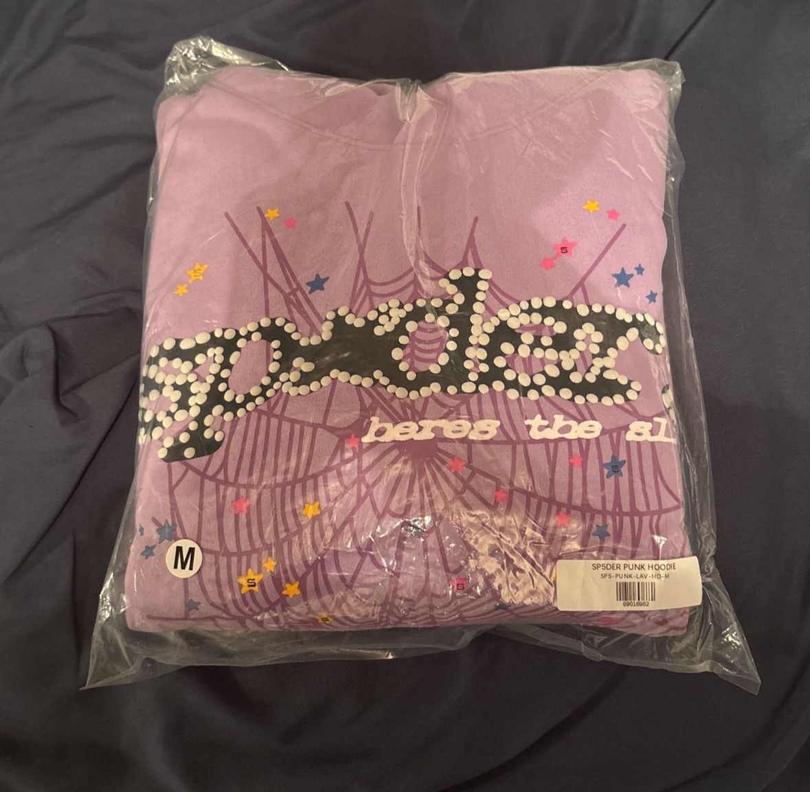 Purple Açaí sp5der Hoodie Size Medium