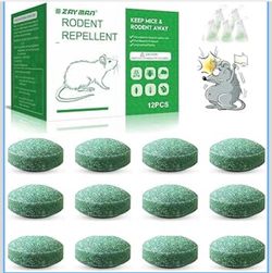 Mouse rodent repellent, natural mint oil repellent to mice, rats, squirrels, spiders and pests