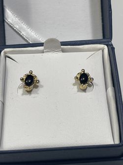 Hawaiian Black Coral Fashion Earrings 