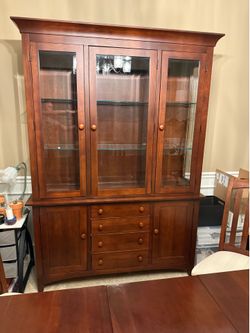 Solid Wood Kincaid "Gathering House" China Hutch