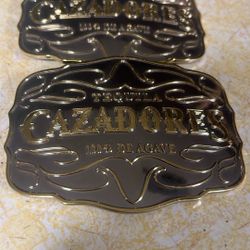 vintage Tequila Cazadores 100% De Agave belt buckle