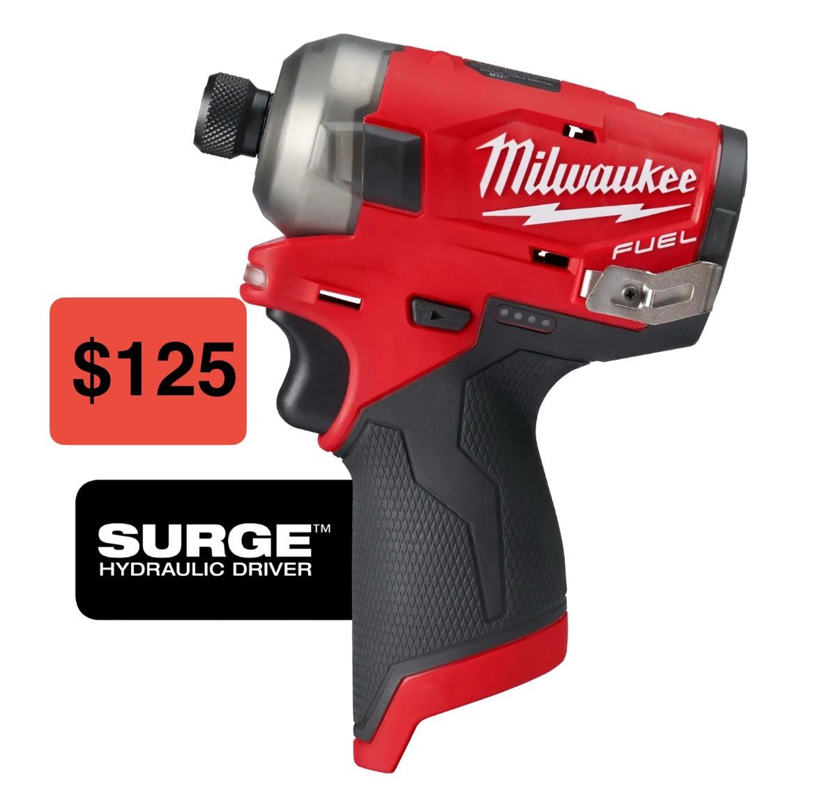Milwaukee New 1/4” Impact Surge Hydraulic M12 Fuel