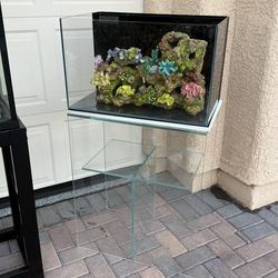 UN systems Rimless 20 Gallon Fish Tank With Glass Stand