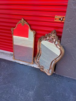 Old fashion goldish frame mirrors