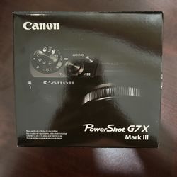 Canon Powershot G7 X Mark III Brand New
