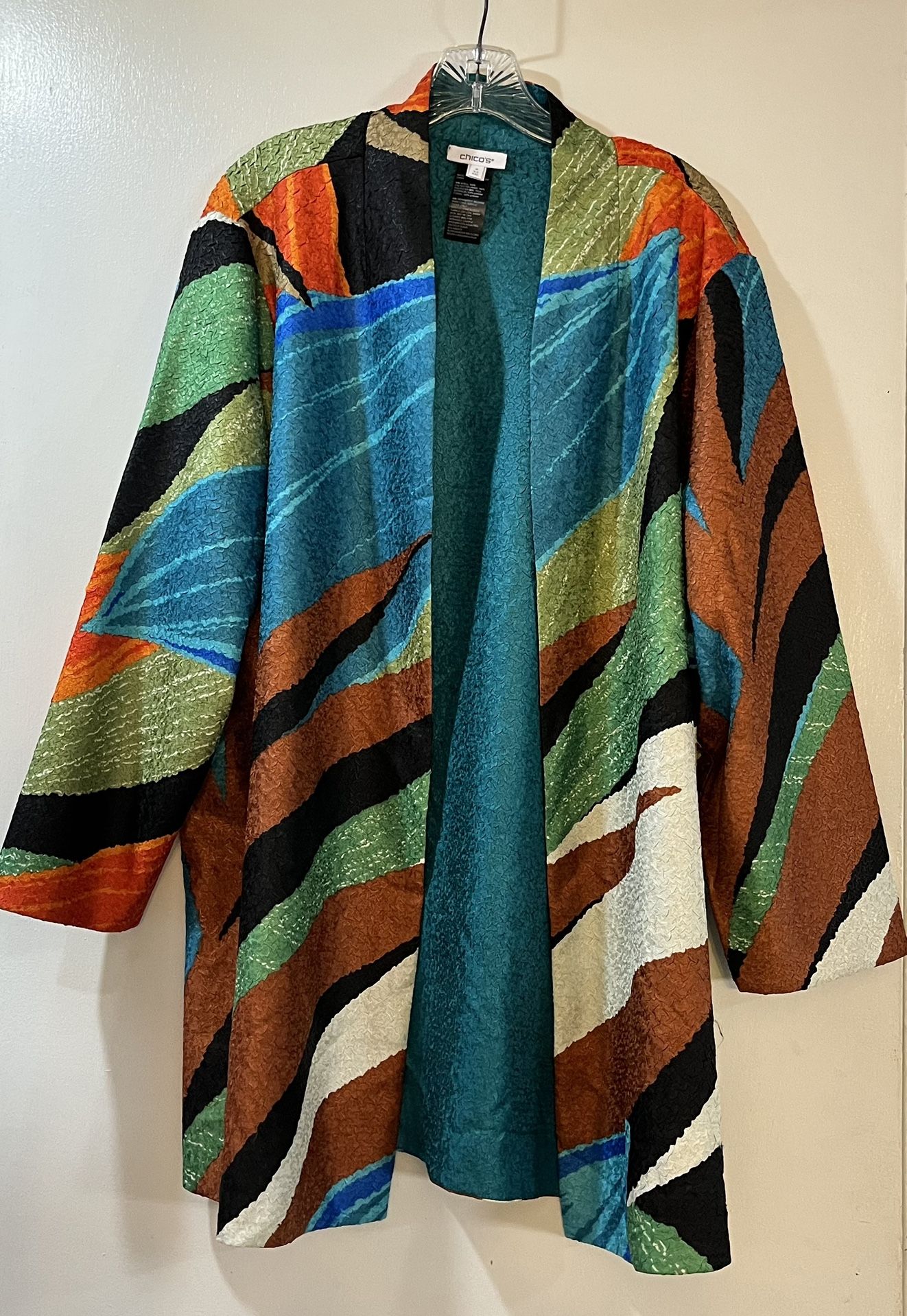 Chicos Travelers Kimono Womens Sz XXL