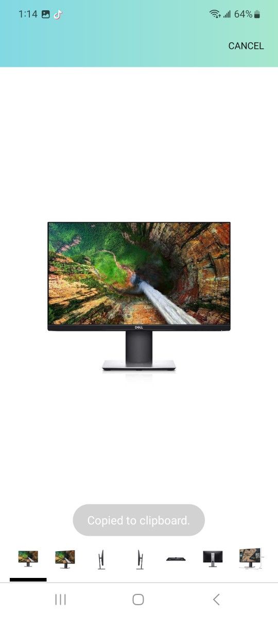 Dell P Series 23-Inch FHD 1080p Screen LED-lit Monitor (P2319H),Black
