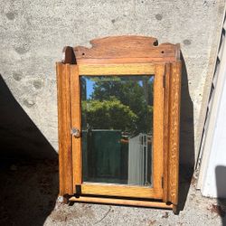 Medicine Cabinet -mirror/wood