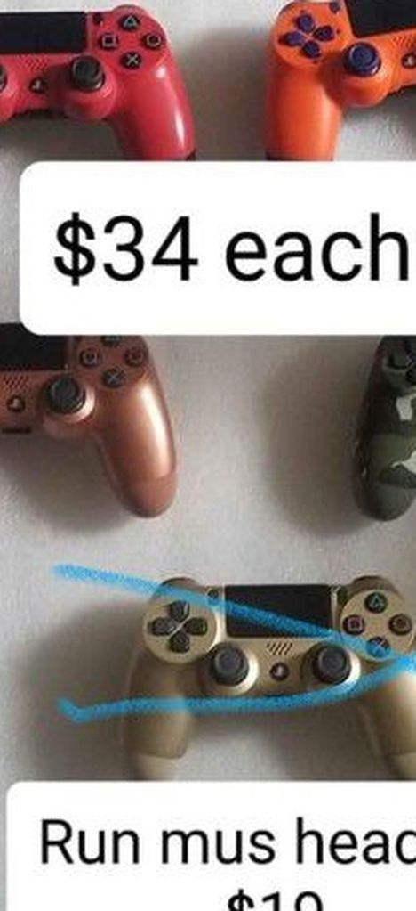 Ps4 controllers, games, chargers. 1 week refund policy. Prices firm.