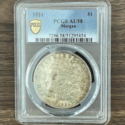 1921P 1921D 1921S MORGAN DOLLARS.