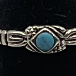 Sterling Size & Turquoise Size 7 1/4 Ring