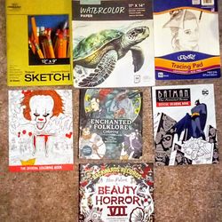 Brand New Coloring Books & Sketch Pads
