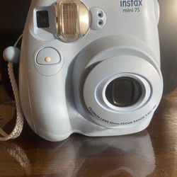 Blue Polaroid Camera