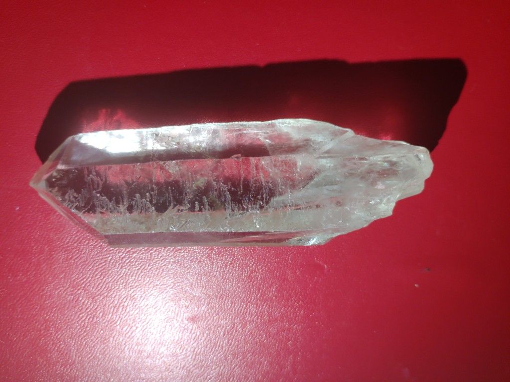 3.5 - 4 Inch Rough Cut Clear Seed Quartz Crystal.