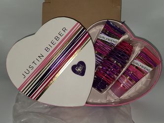 New - Justin Bieber Girlfriend Fragrance 3 Piece Gift Set For Women Mothers Day 