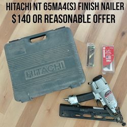 Hitachi NT 65MA4(S) 2 1/2” Finish Nailer 