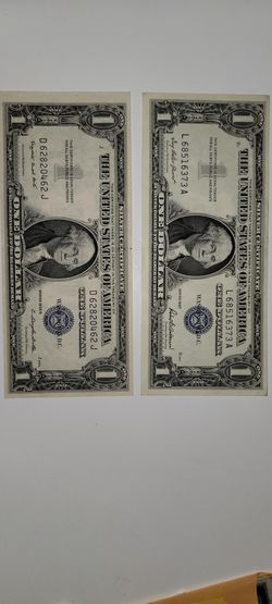 1$ blue seal bills