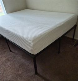 QUEEN SIZE MEMORY FOAM MATTRESS AND FRAME!!!