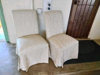 Two decorative living room chairs
