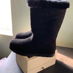 Cat And Jack Black Zipper Boots 