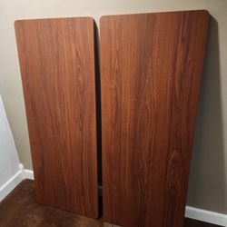 Two Vivo Dark-Walnut Table / Desk Tops