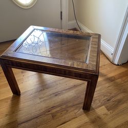 Set Of 2 Glass End Tables