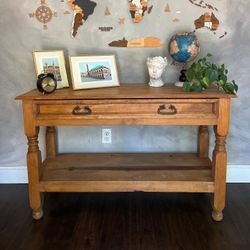 Pine Console Table 
