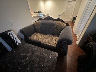 Victorian Sofa love seat and armchair