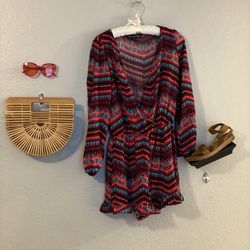 Tribal Print Romper