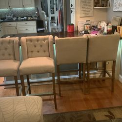 Upholstered Kitchen Island Stools