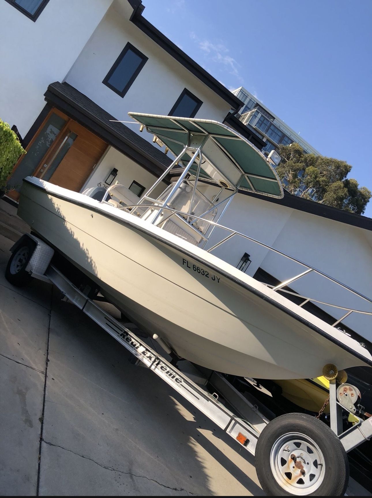 Chris Craft sport fishing boat