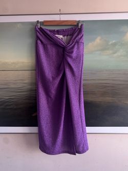French elegant couture lurex skirt M